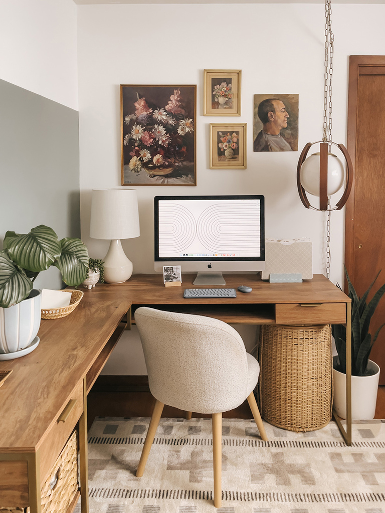 small cozy home office