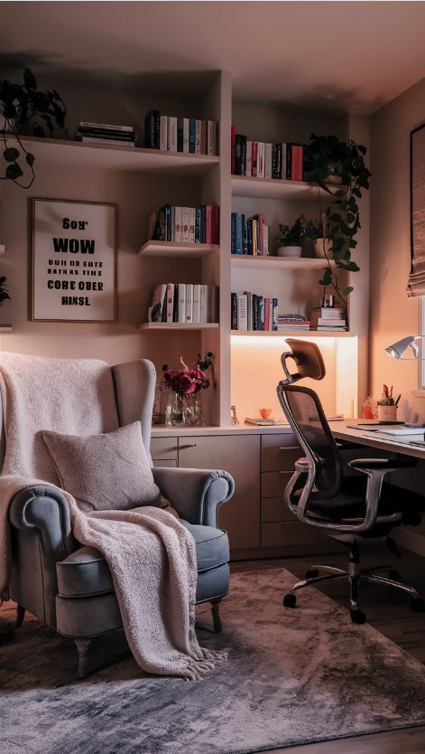 small cozy home office