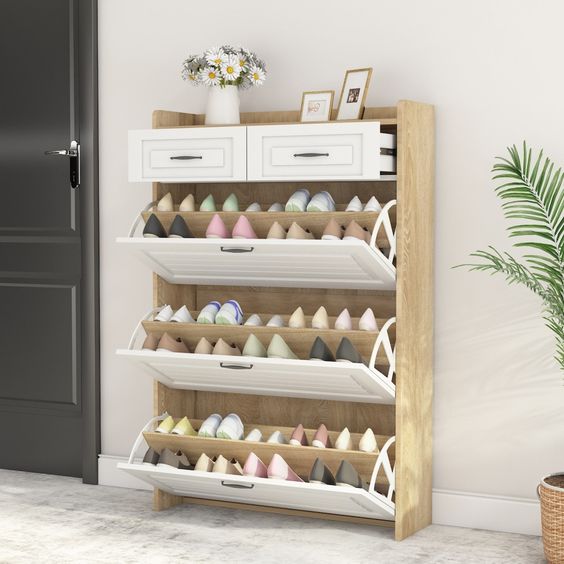 small shoe storage cabinet