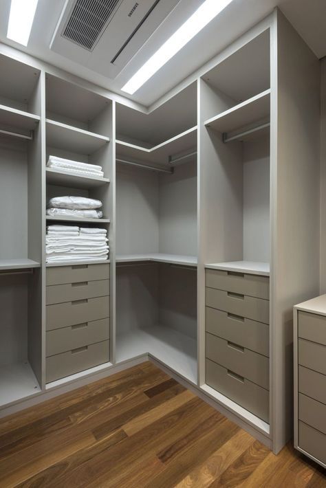 space saving small master closet