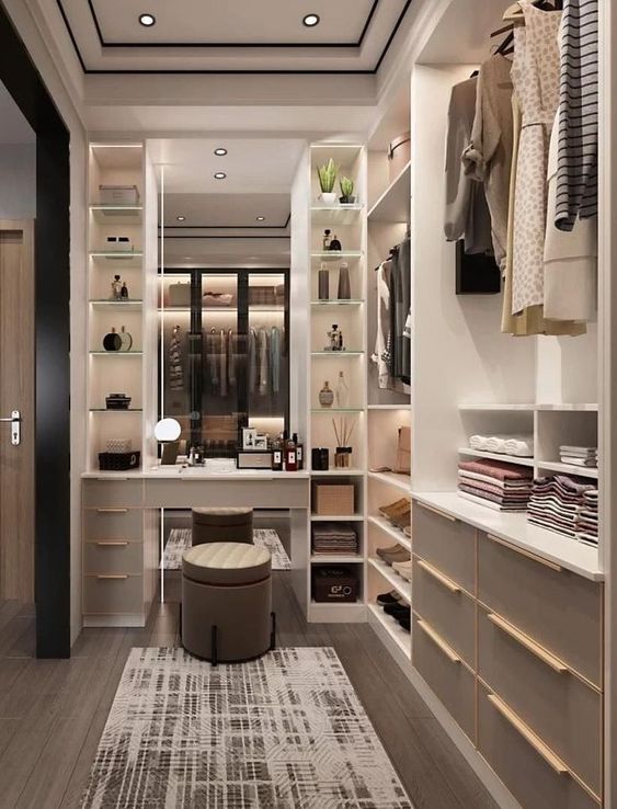 stylish master closet design