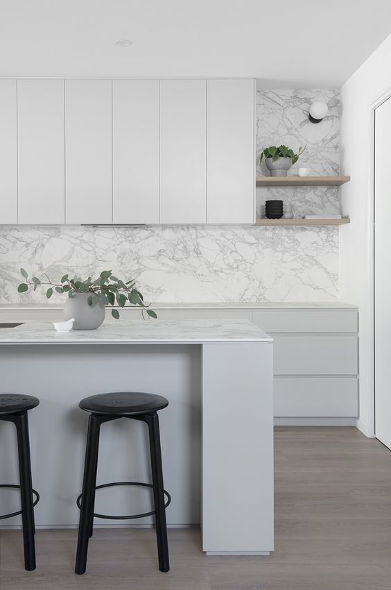 stylish modern minimalist kitchen