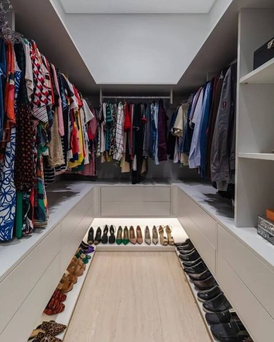 stylish small master closet