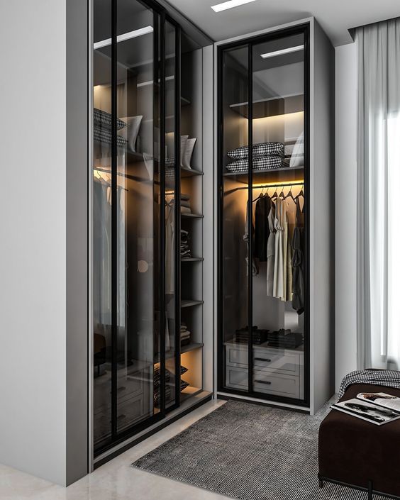 stylish small walk in closet design