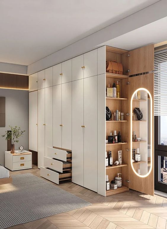 stylish wardrobe design bedroom