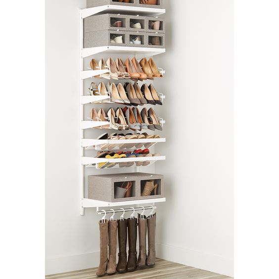 suspended shoe storage ideas
