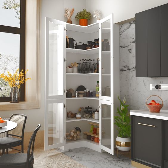 Corner kitchen Pantry Ideas