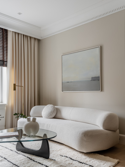 clean minimalist living room