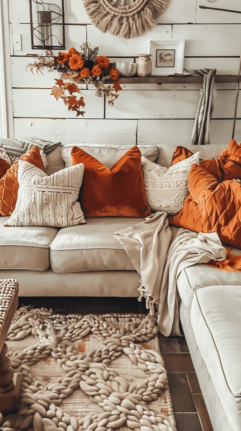 fall living room decor idea