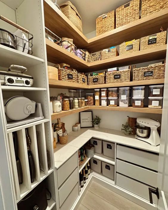 functional small walk in pantry