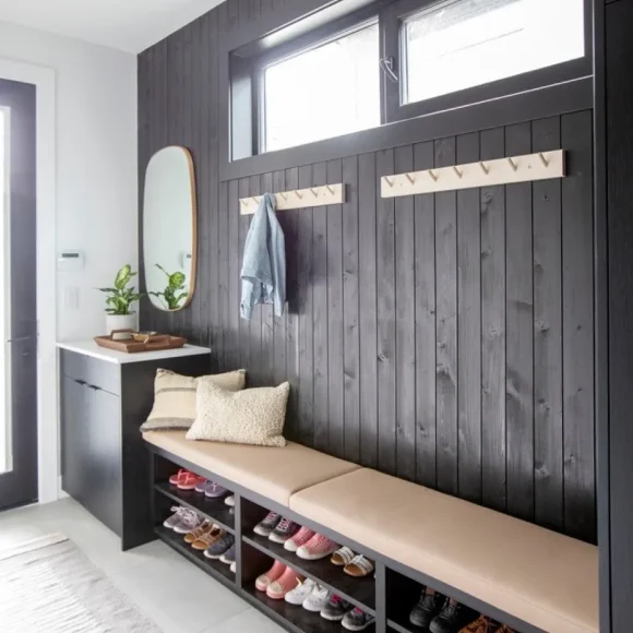 lovely mudroom entryway