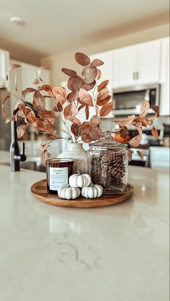 minimalist fall centerpieces for table