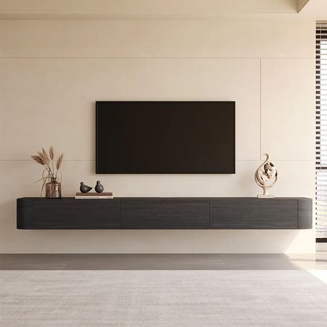 minimalistic modern tv room