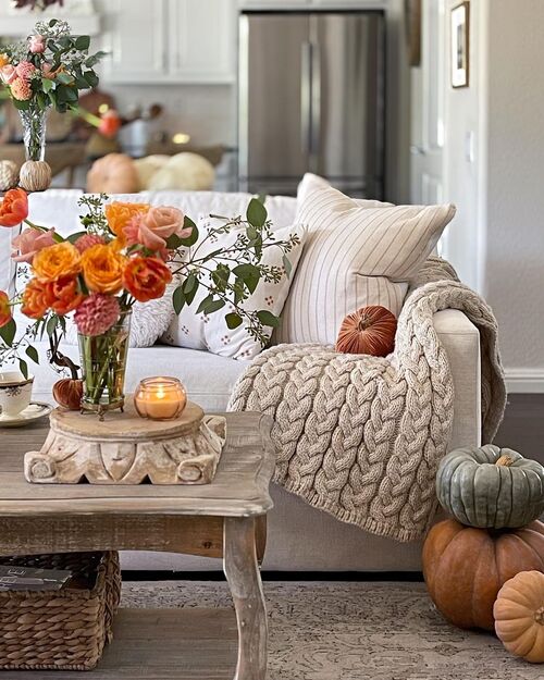 modern fall living room