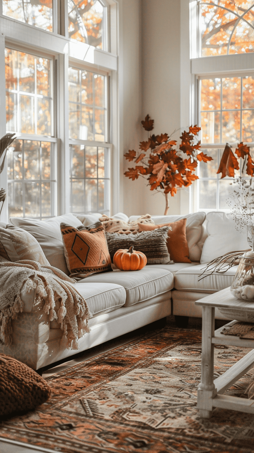 modern fall living room