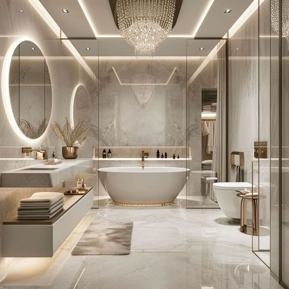 modern luxurious bathroom