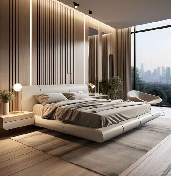 modern luxurious bedroom decor idea