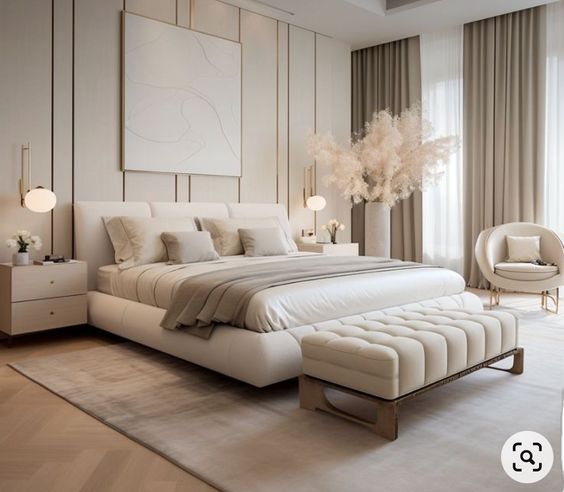 modern luxurious bedroom