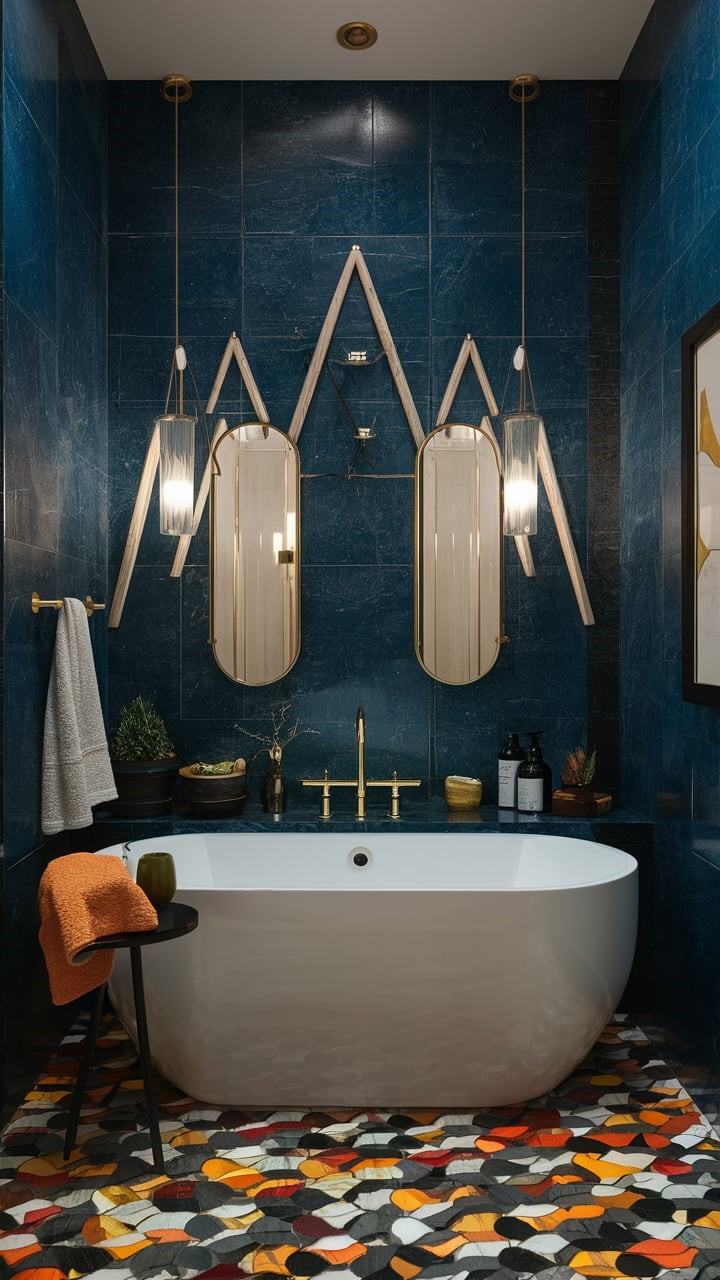 simple fall bathroom decor