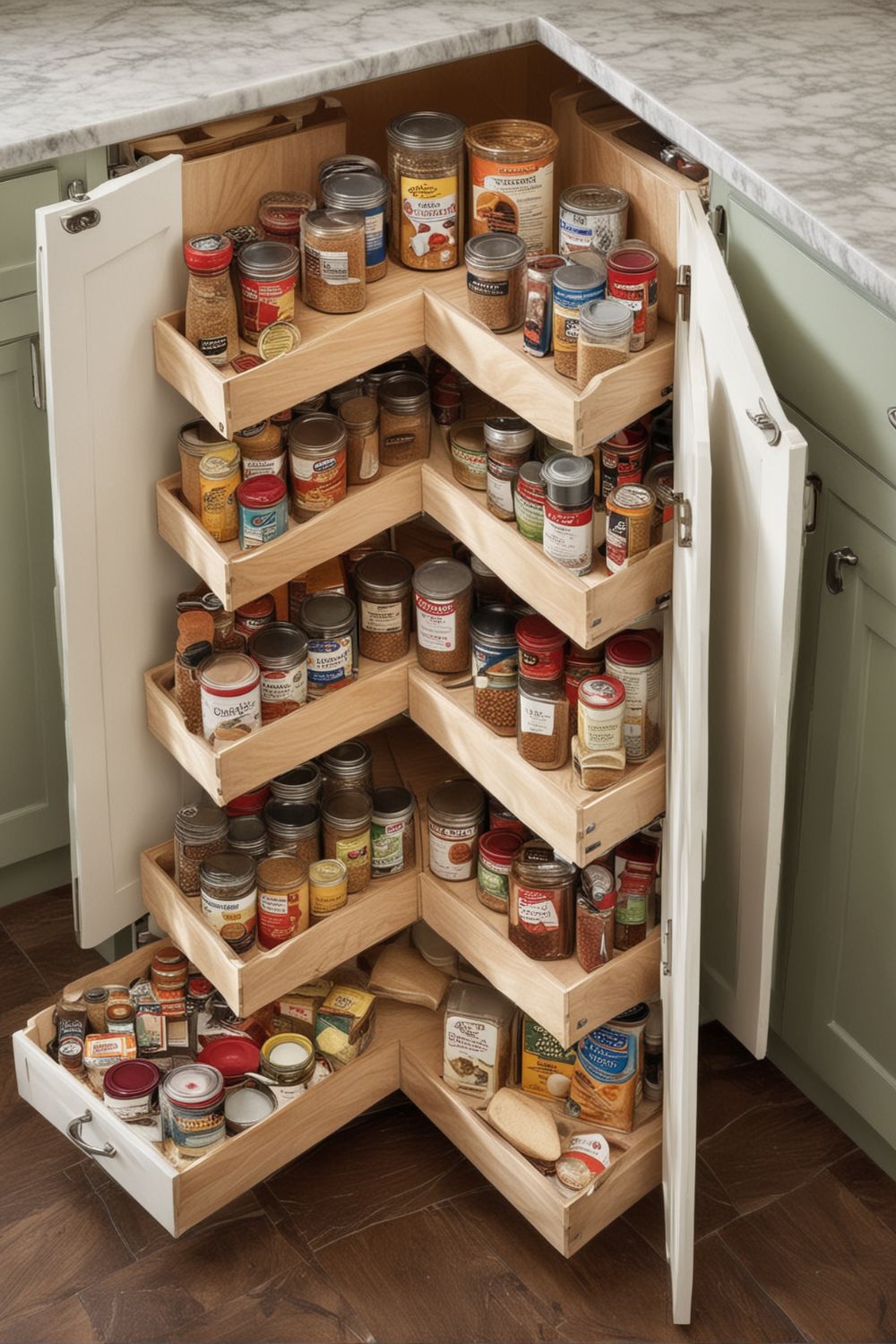 small Corner Pantry Ideas