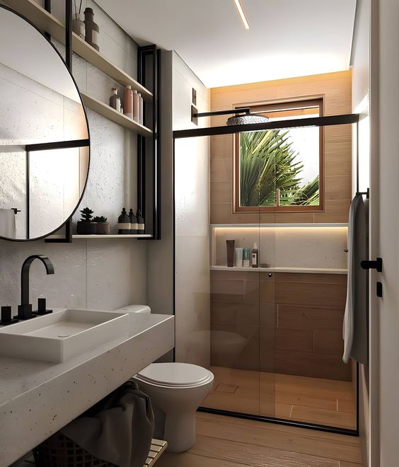 small modern luxury bathroom