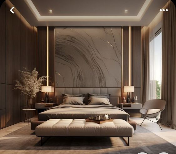 stylish modern bedroom
