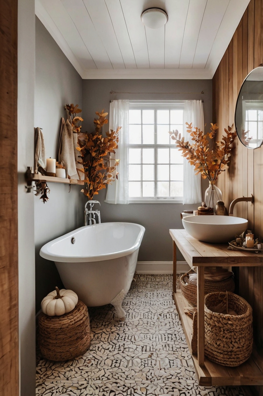 unique fall bathroom decorunique fall bathroom decor