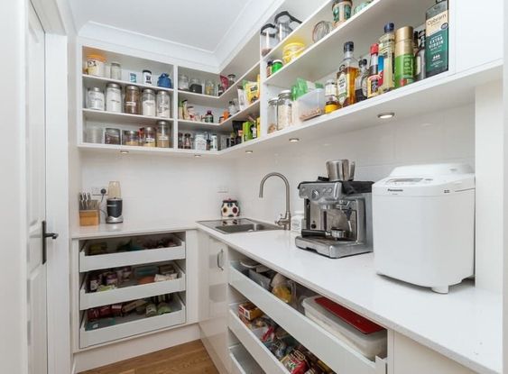 unique small walk in pantry