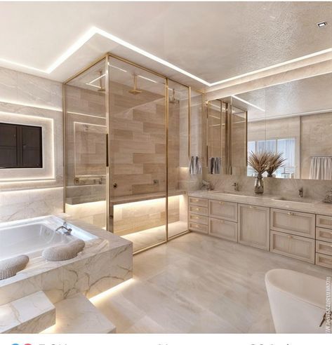 wood theme modern luxury bathroom