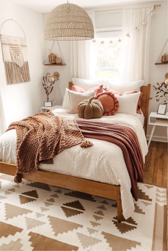 boho fall bedroom decor