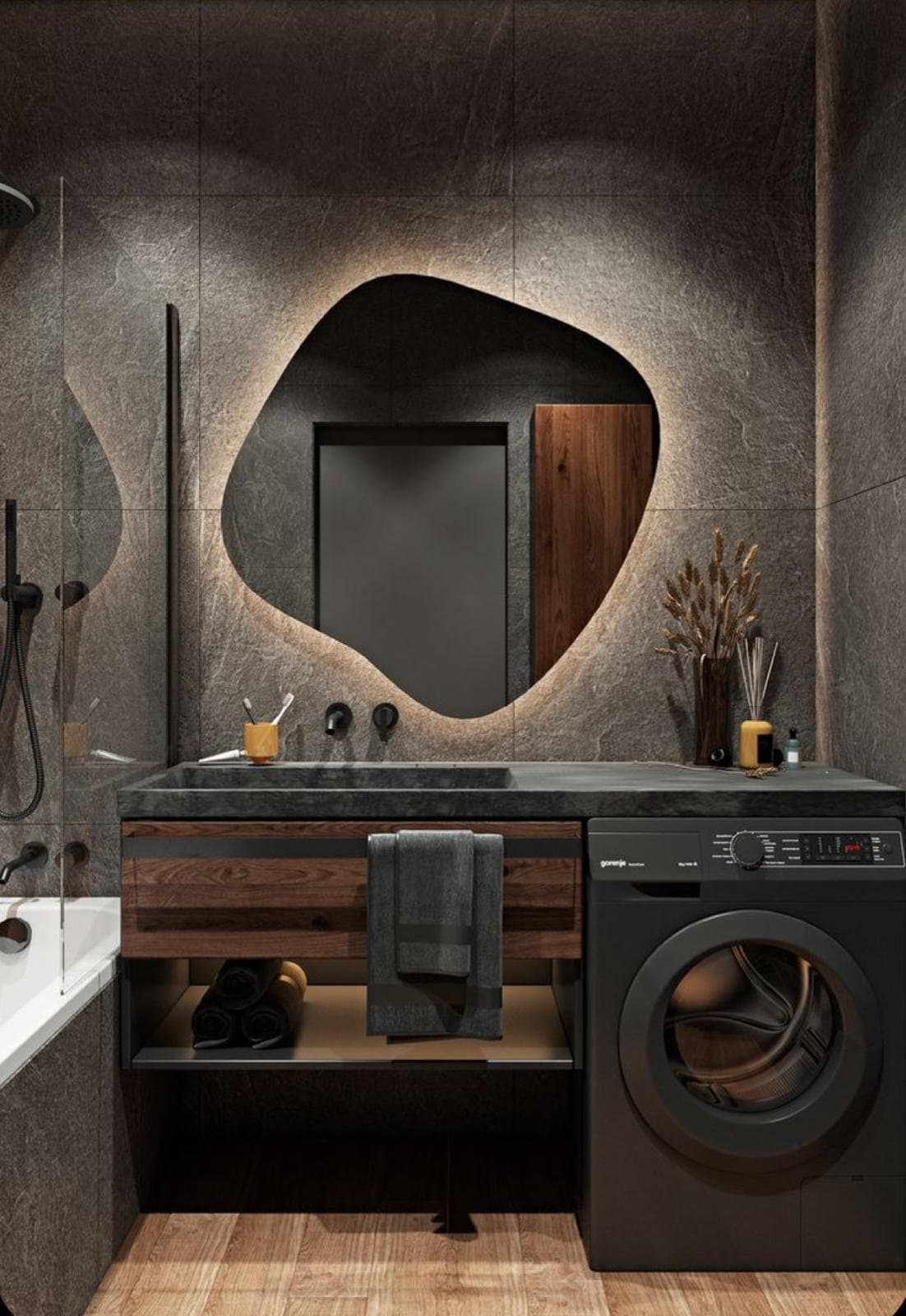 creative bathroom mirror design