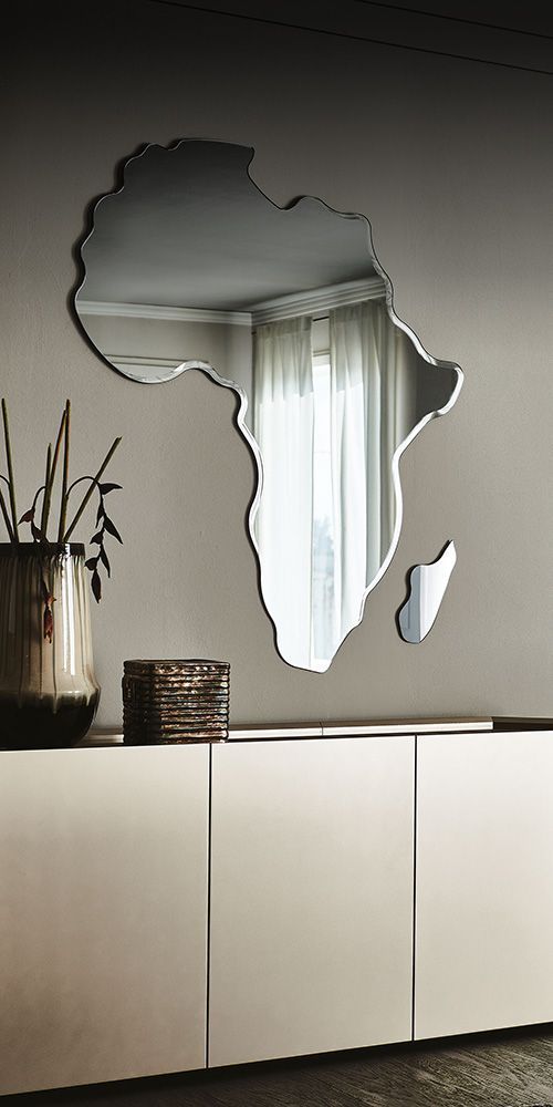 Map of Africa Mirror Design