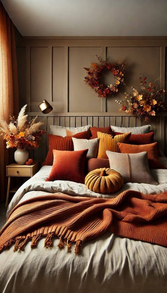 fall bedroom decor