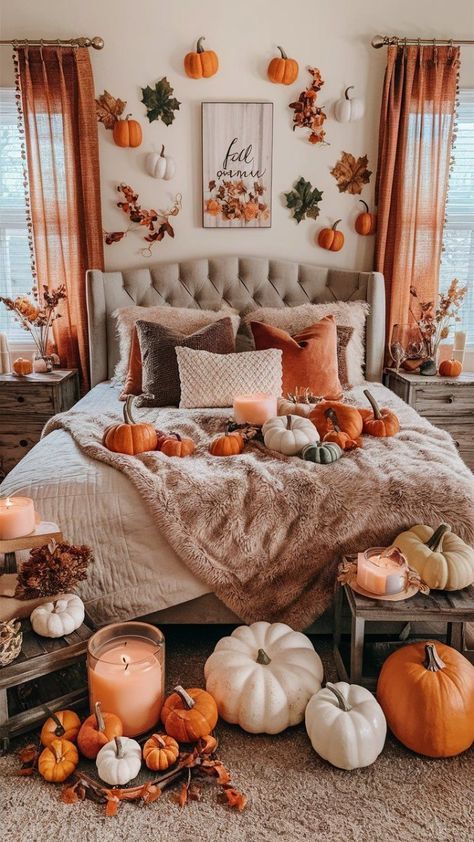 full fall bedroom inspo
