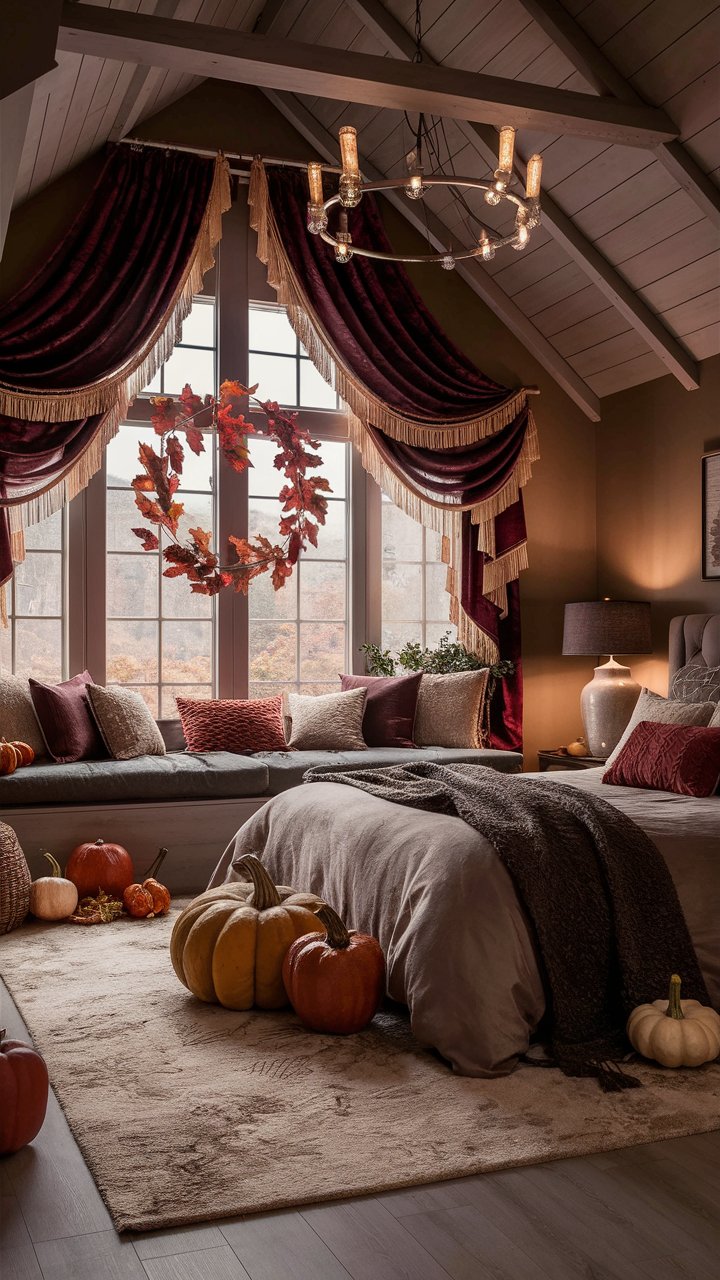 luxury fall bedroom