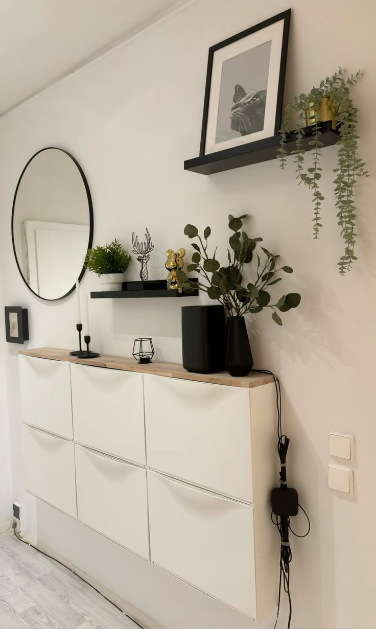 rounded mirror decor design