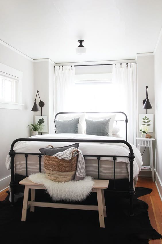 bright guest bedroom