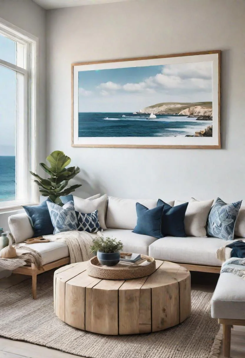 coastal apartment living room