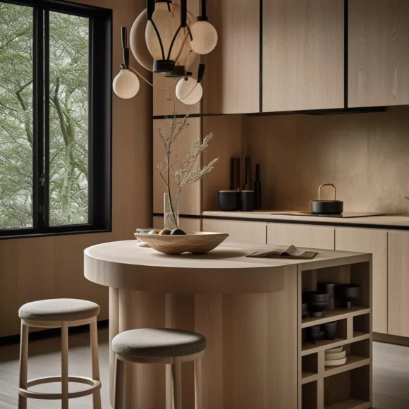 creative japandi kitchen