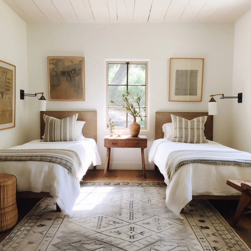 double bed guest bedroom