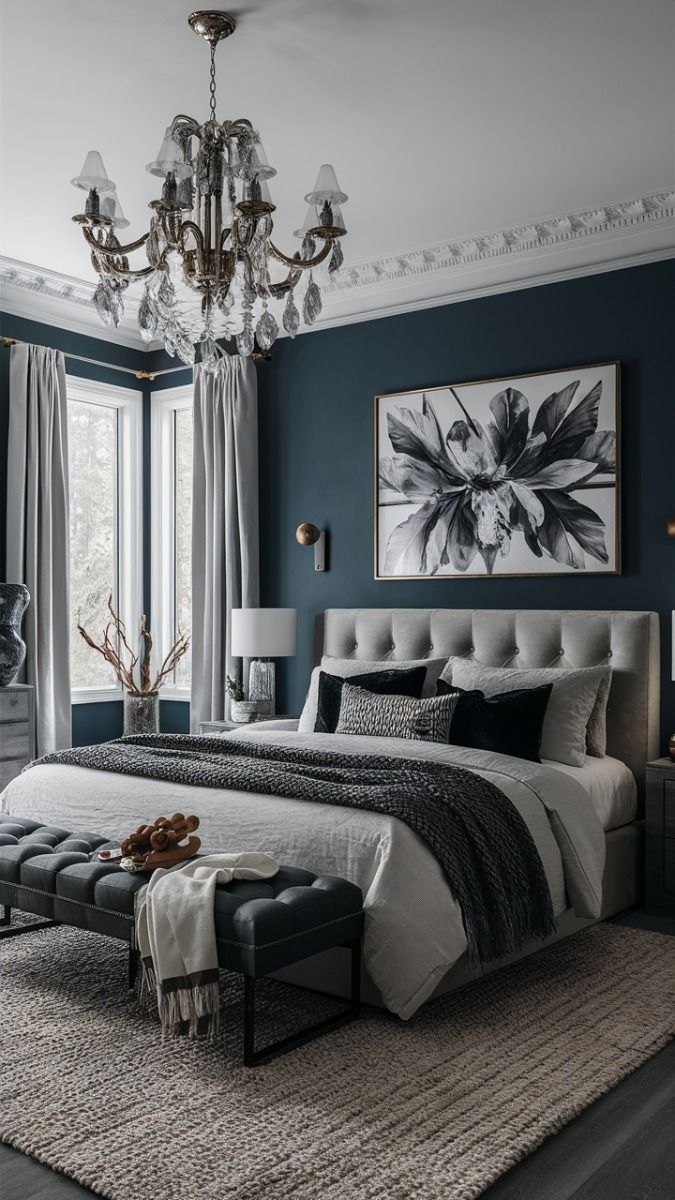 luxe cozy master bedroom decor