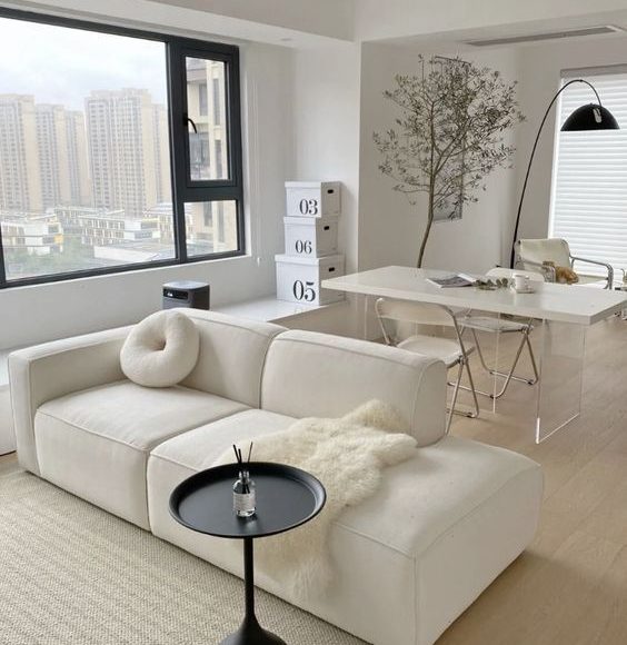 modern White Living Room Decor