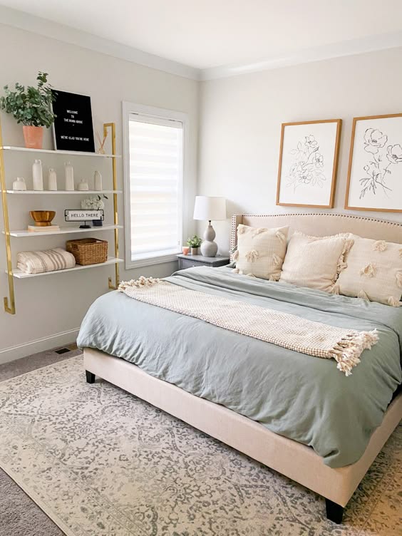 simple cozy guest bedroom