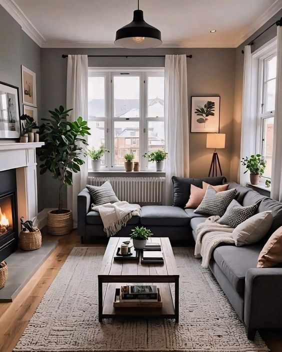 small modern apartment living room