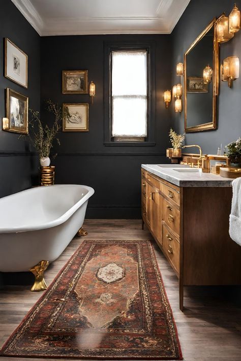 lovely moody bathroom