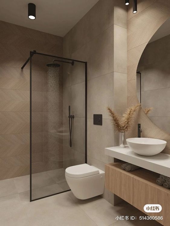 neutral minimalist bathroom